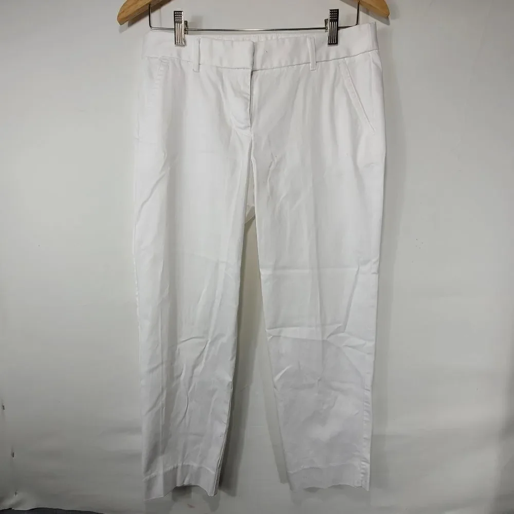 J. Crew White Crop Casual Women's Pants